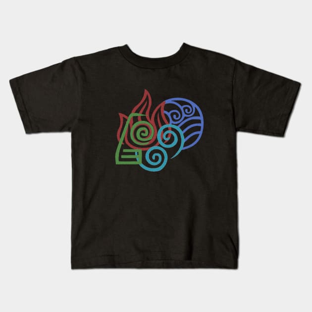 Avatar nations Kids T-Shirt by angiedf28